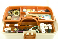 plastic sewing basket