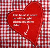 heart applique